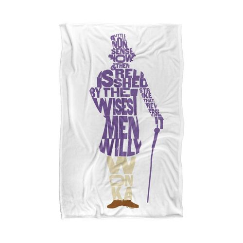 Plaids, jetés 147 cm x 91 cm TV39610 - Willy Wonka & The Chocolate Fact - Modalova