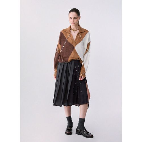 Polo Polo Argyle avec broderies bijoux - Liu Jo - Modalova