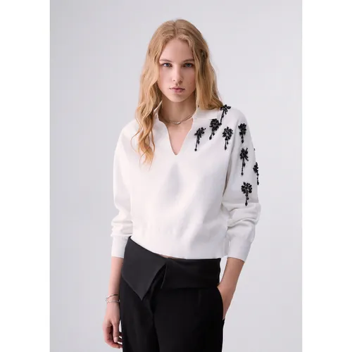 Pull Maille avec broderies bijoux - Liu Jo - Modalova