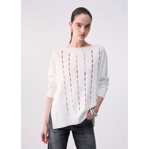 Pull Maille avec découpes brodés - Liu Jo - Modalova