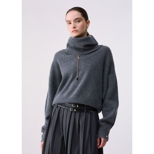 Pull Pull col roulé en pure laine - Liu Jo - Modalova