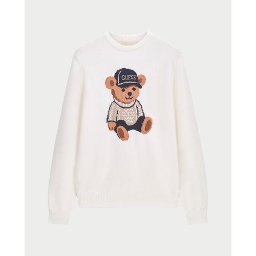 Pull Pull col rond brodé - Guess - Modalova