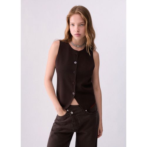 Gilet Gilet en maille avec détail en dentelle - Liu Jo - Modalova