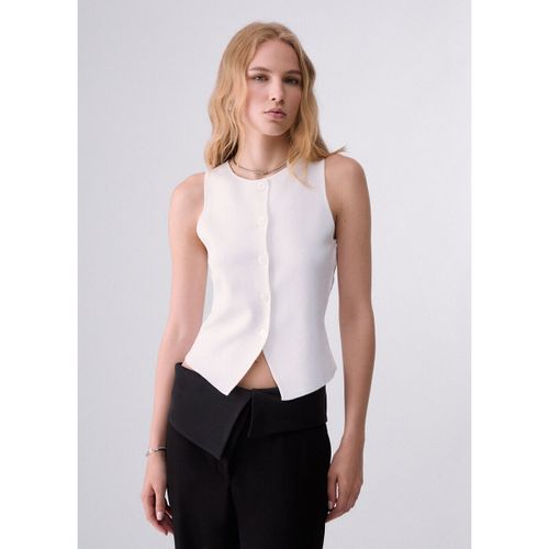 Gilets de costume Gilet en maille avec détail en dentelle - Liu Jo - Modalova