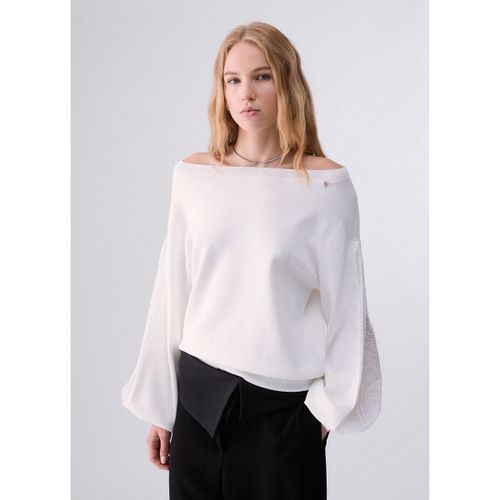 Pull Maille avec empiècements en dentelle - Liu Jo - Modalova