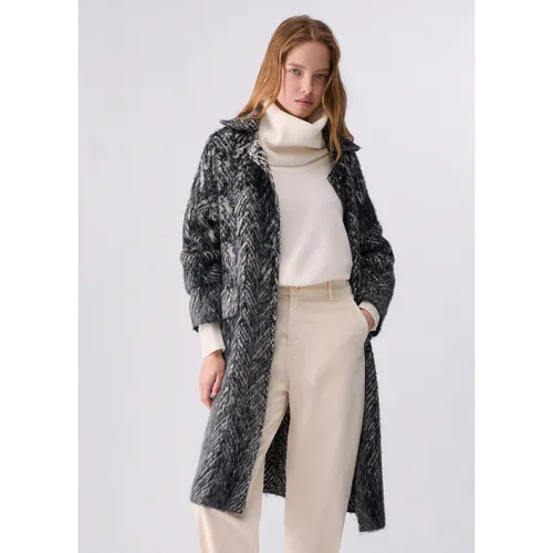 Manteau Manteau jacquard en maille brossée - Liu Jo - Modalova