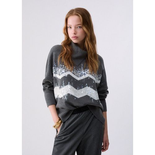 Pull Maille jacquard en mélange de laine - Liu Jo - Modalova