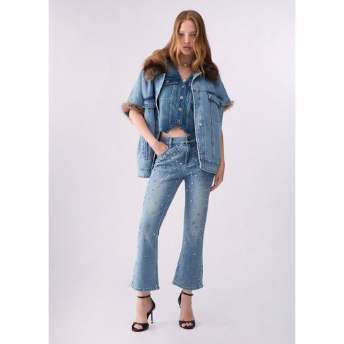 Jeans Jean bootcut avec broderies bijoux - Liu Jo - Modalova