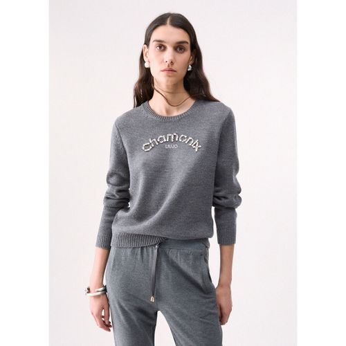 Pull Maille avec broderie bijou - Liu Jo - Modalova