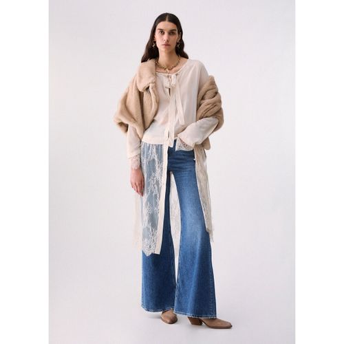 Chemise Chemise longue avec détails en dentelle - Liu Jo - Modalova