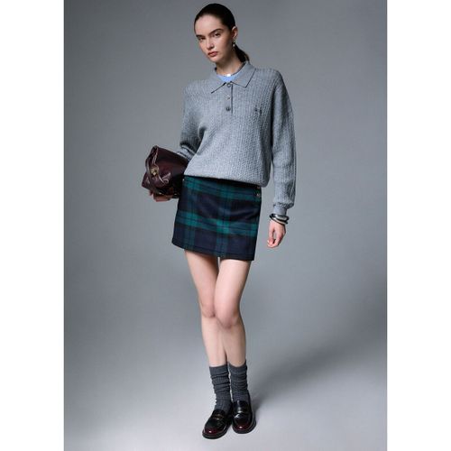Sweat-shirt Polo en maille avec boutons bijoux - Liu Jo - Modalova