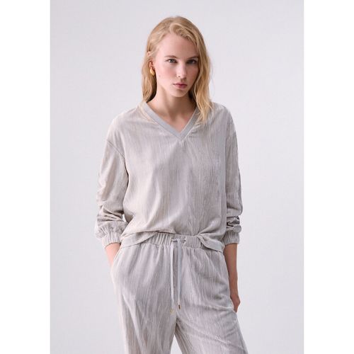 Sweat-shirt Sweat en velours crinkle - Liu Jo - Modalova