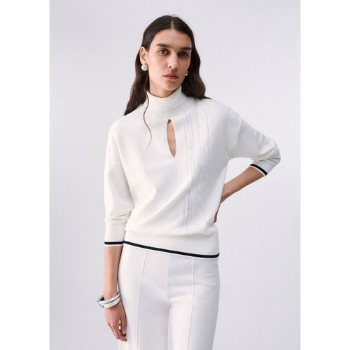 Pull Pull col roulé avec découpes - Liu Jo - Modalova