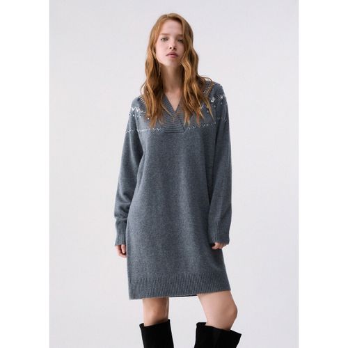 Robe Robe en maille avec broderies bijoux - Liu Jo - Modalova