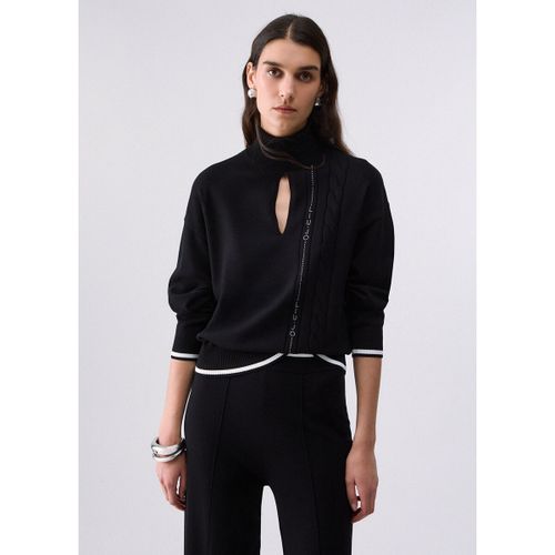 Pull Pull col roulé avec découpes - Liu Jo - Modalova