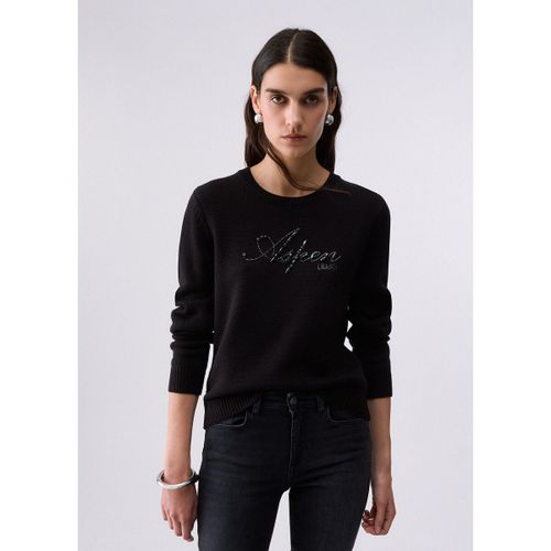 Pull Maille avec broderie bijou - Liu Jo - Modalova