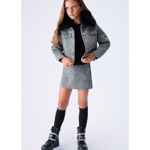 Jupes Mini-jupe animalier avec strass - Liu Jo - Modalova
