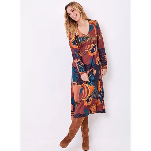 Robe Robe midi fluide imprimée col V LAMANA - La Fiancee Du Mekong - Modalova