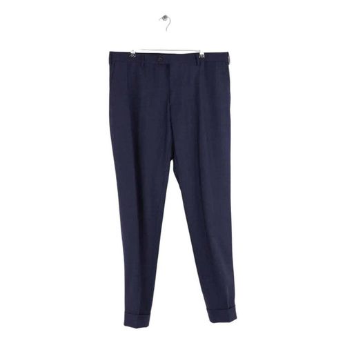 Pantalon Pantalon droit bleu - Salvatore Ferragamo - Modalova