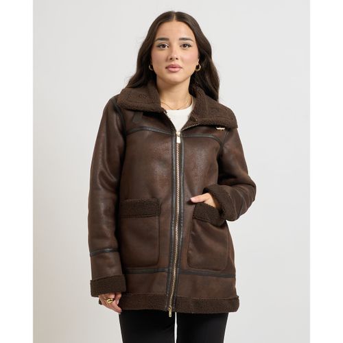 Veste Manteau en peau lainée - Yes Zee - Modalova
