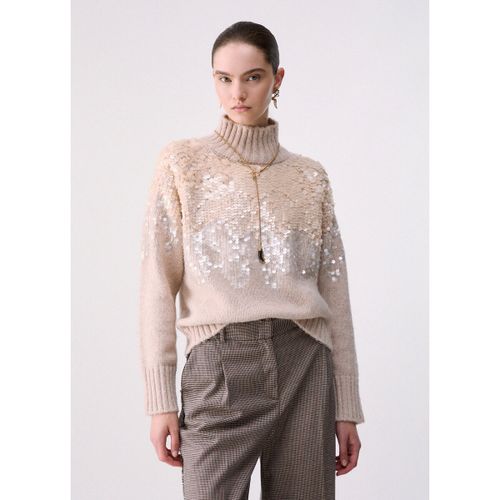 Pull Maille en laine avec paillettes - Liu Jo - Modalova