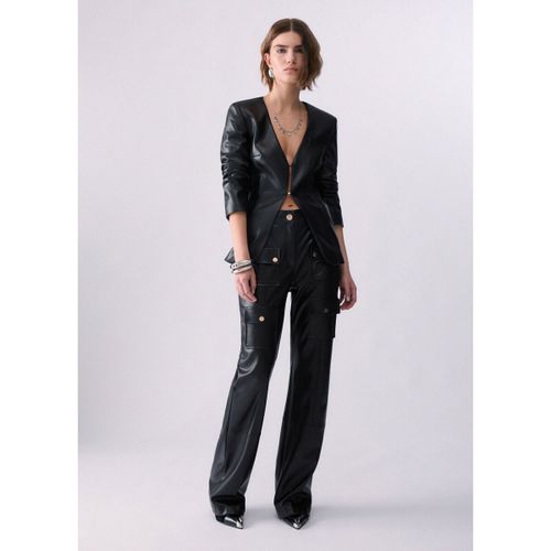 Veste Blazer slim fit en tissu enduit - Liu Jo - Modalova