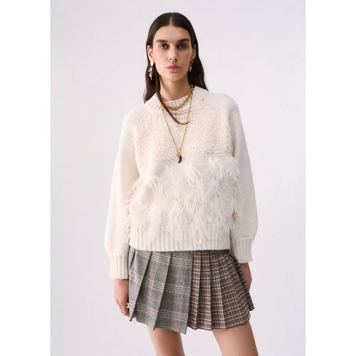 Pull Maille avec plumes et paillettes - Liu Jo - Modalova