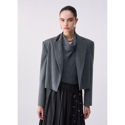 Veste Veste cropped à fines rayures - Liu Jo - Modalova