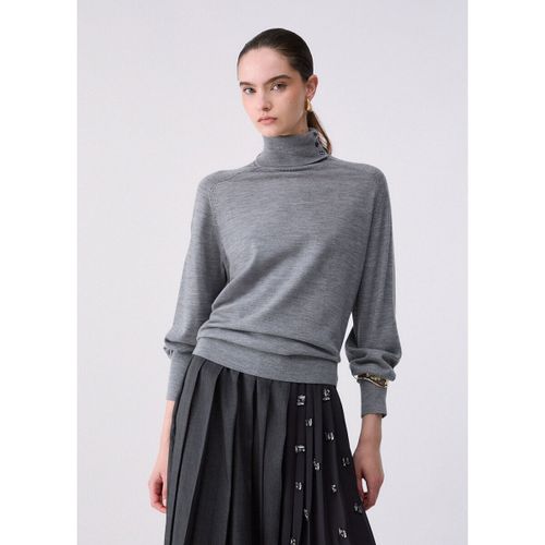 Pull Pull col roulé en laine avec bracelet - Liu Jo - Modalova