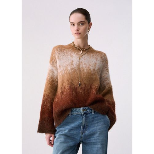 Pull Maille jacquard en laine brossée - Liu Jo - Modalova
