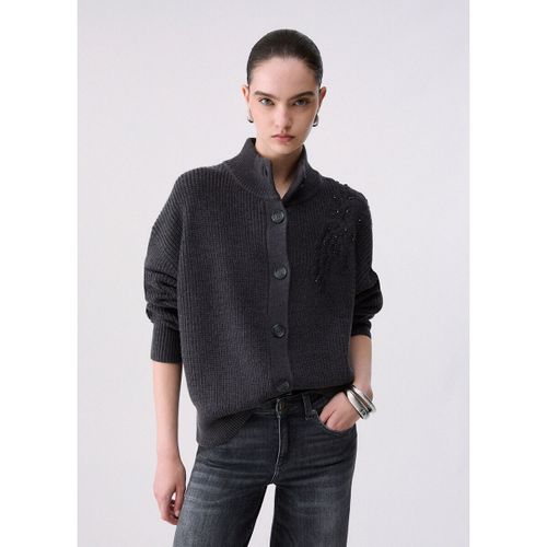 Gilet Cardigan en laine avec broderie - Liu Jo - Modalova