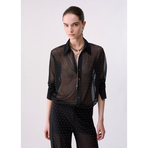 Chemise Chemise en tulle avec broderies bijoux - Liu Jo - Modalova