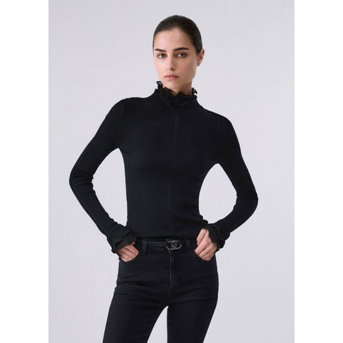 Pull Pull col montant en laine avec volants - Liu Jo - Modalova