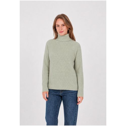 Pull Pull col Roulé F, Vert Clair - Kebello - Modalova