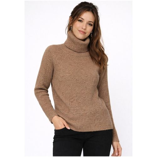 Pull Pull col Roulé F, Marron - Kebello - Modalova
