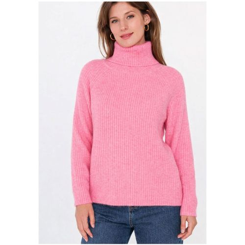 Pull Pull col Roulé F, Rose - Kebello - Modalova