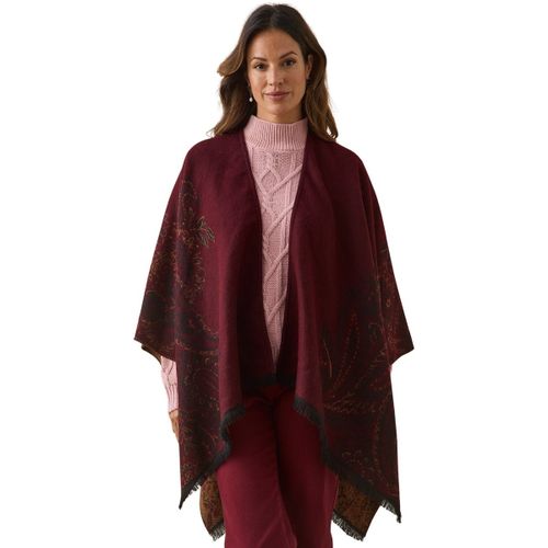 Echarpe Poncho jacquard à franges - Daxon - Modalova