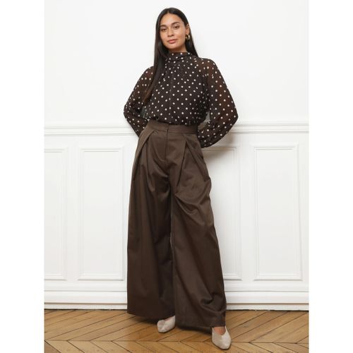 Pantalon Pantalons - Marron - La Modeuse - Modalova