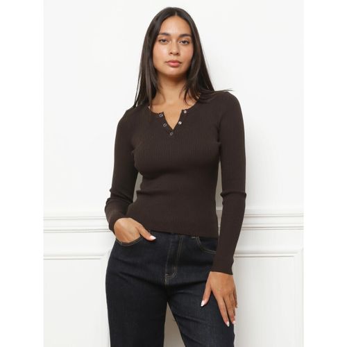 Blouses Tops, t-shirts - Marron - La Modeuse - Modalova
