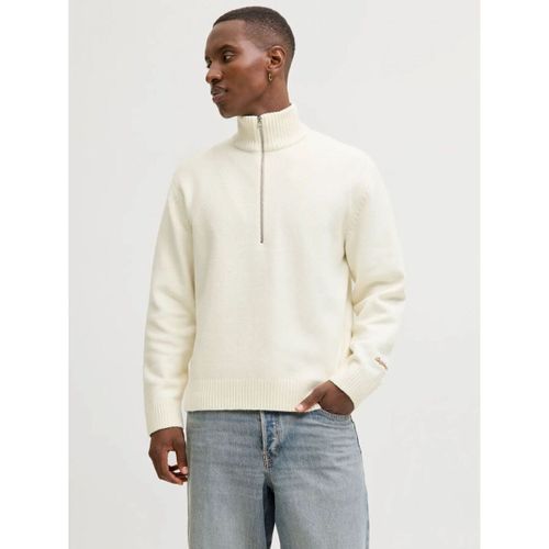 Pull 12282749 NORREBRO KNIT HALF-SEA SALT - Jack & Jones - Modalova
