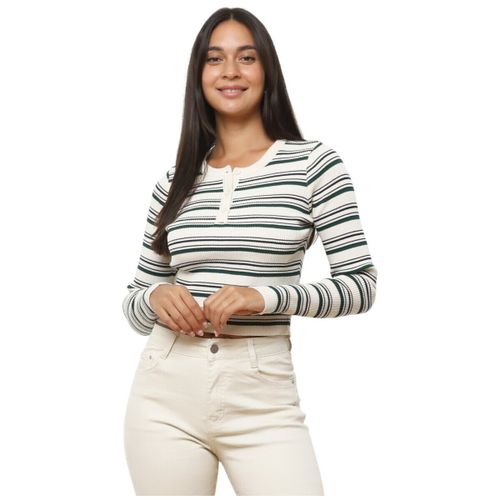 T-shirt Tops, t-shirts - Beige - La Modeuse - Modalova