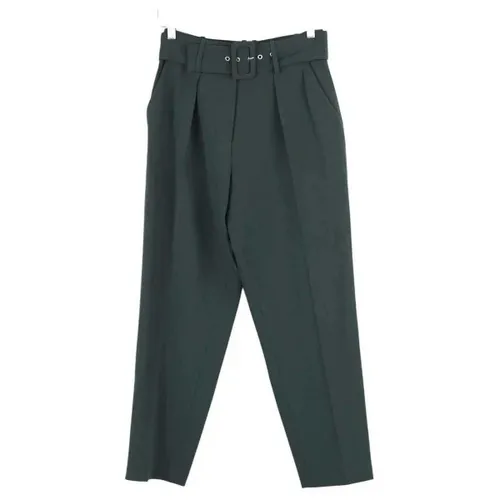 Pantalon Pantalon droit vert - Claudie Pierlot - Modalova