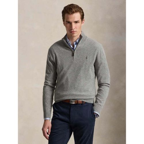 Sweat-shirt Pull camionneur gris en laine - Ralph Lauren - Modalova