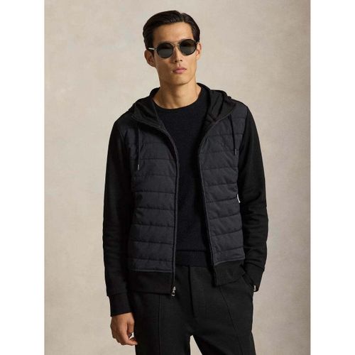 Sweatshirts à capuche Sweat zippé a capuche bi-matière noir - Ralph Lauren - Modalova