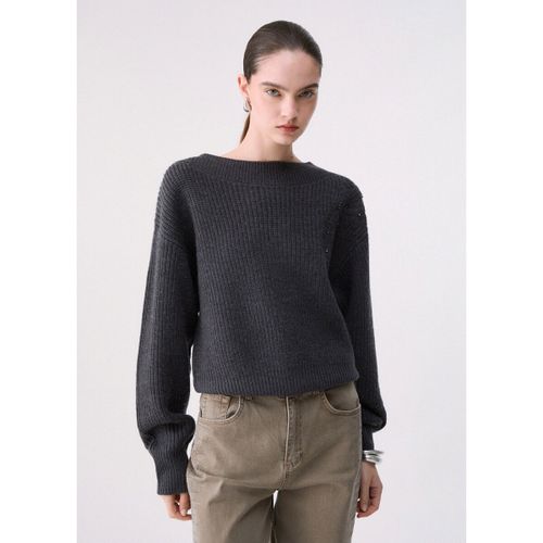 Pull Maille en laine avec broderie - Liu Jo - Modalova