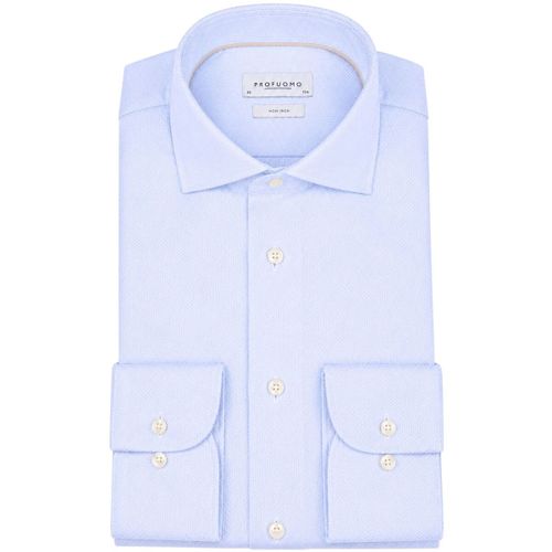 Chemise Chemise Dobby Bleu Clair - Profuomo - Modalova