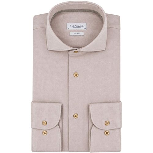 Chemise Chemise Heavy Twill Beige - Profuomo - Modalova