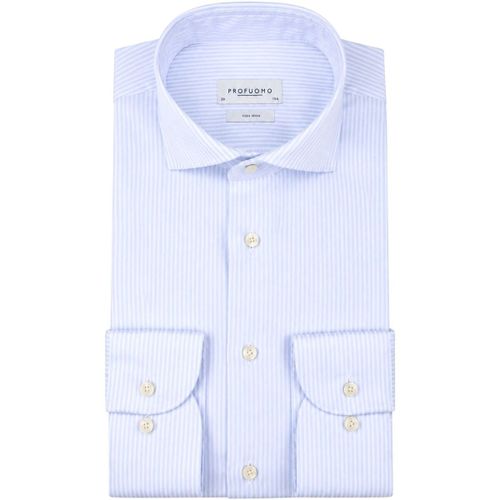 Chemise Chemise Twill Rayures Bleu Clair - Profuomo - Modalova