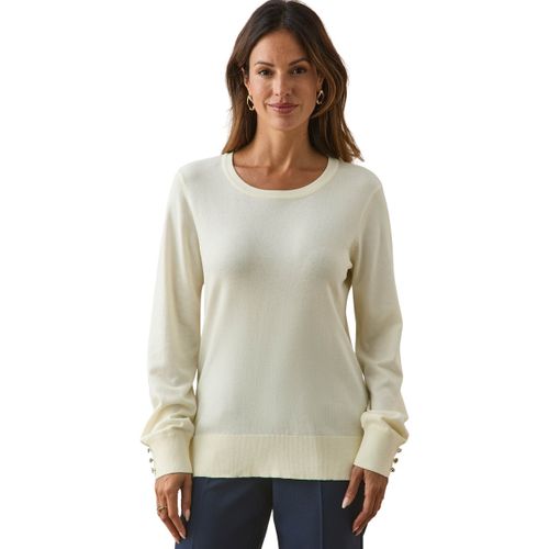 Pull Pull boutons-bijoux aux manches - Daxon - Modalova