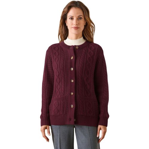Gilet Cardigan maille torsadée - Daxon - Modalova